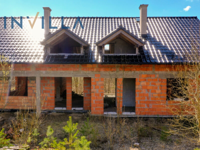 Dom w stanie surowym w pięknej okolicy! – Dom na sprzedaż, Sikorzyno, 324.96 m2, IN528239