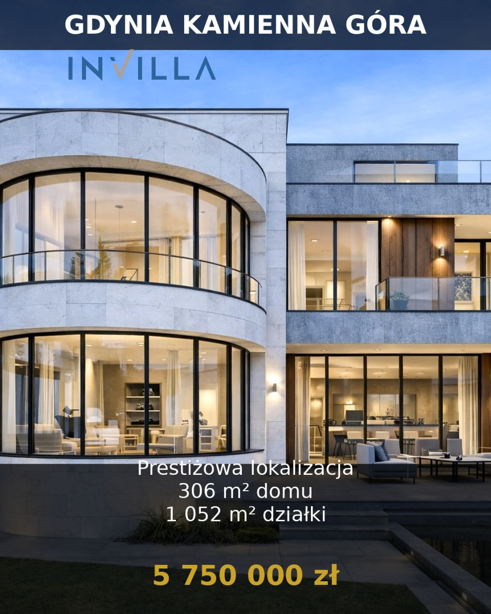 Willa z dużym ogrodem w Gdyni na Kamiennej Górze – Dom na sprzedaż, Gdynia Kamienna Góra, 306.00 m2, IN356834