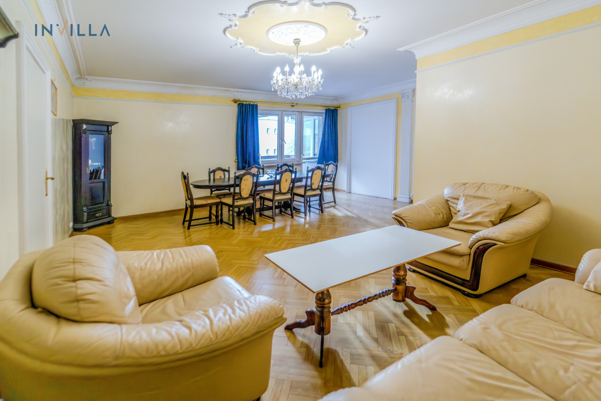 Przestronne mieszkanie przy Łazienkach Królewskich – Mieszkanie na wynajem, Warszawa Mokotów, 125.20 m2, IN399315