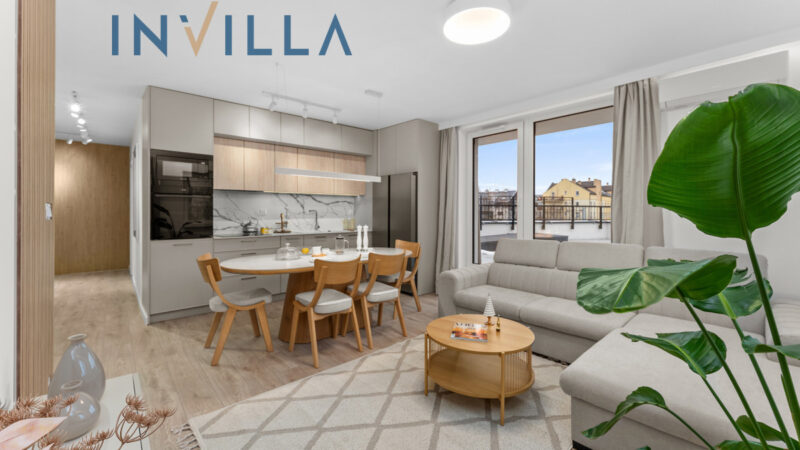 Gotowy do zamieszkania apartament z&nbsp;tarasem 50m2 – Mieszkanie na sprzedaż, Kraków Krowodrza, 64.77 m2, IN769519